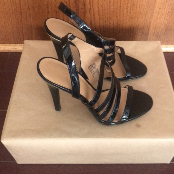 “NEW ARRIVALS”  Brand-new Women’s CALVIN KLEIN tegin strappy dress high heel - Picture 2 of 11